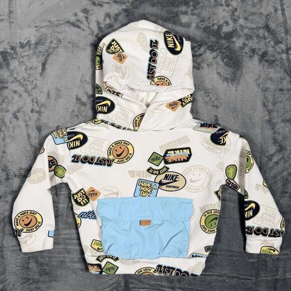 Nike Other - Nike Toddler Hoodie Size 2T Have A Nike Day Just Do It All Over Print Sweatshirt